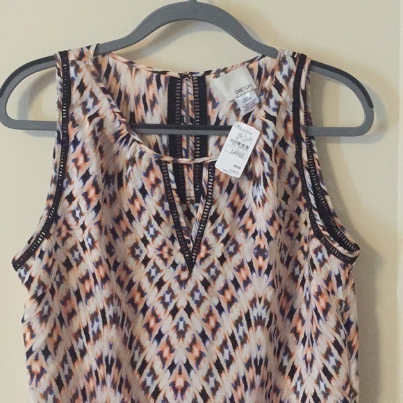 Greylin Silk Multicolored Blouse - Picture 3 of 5